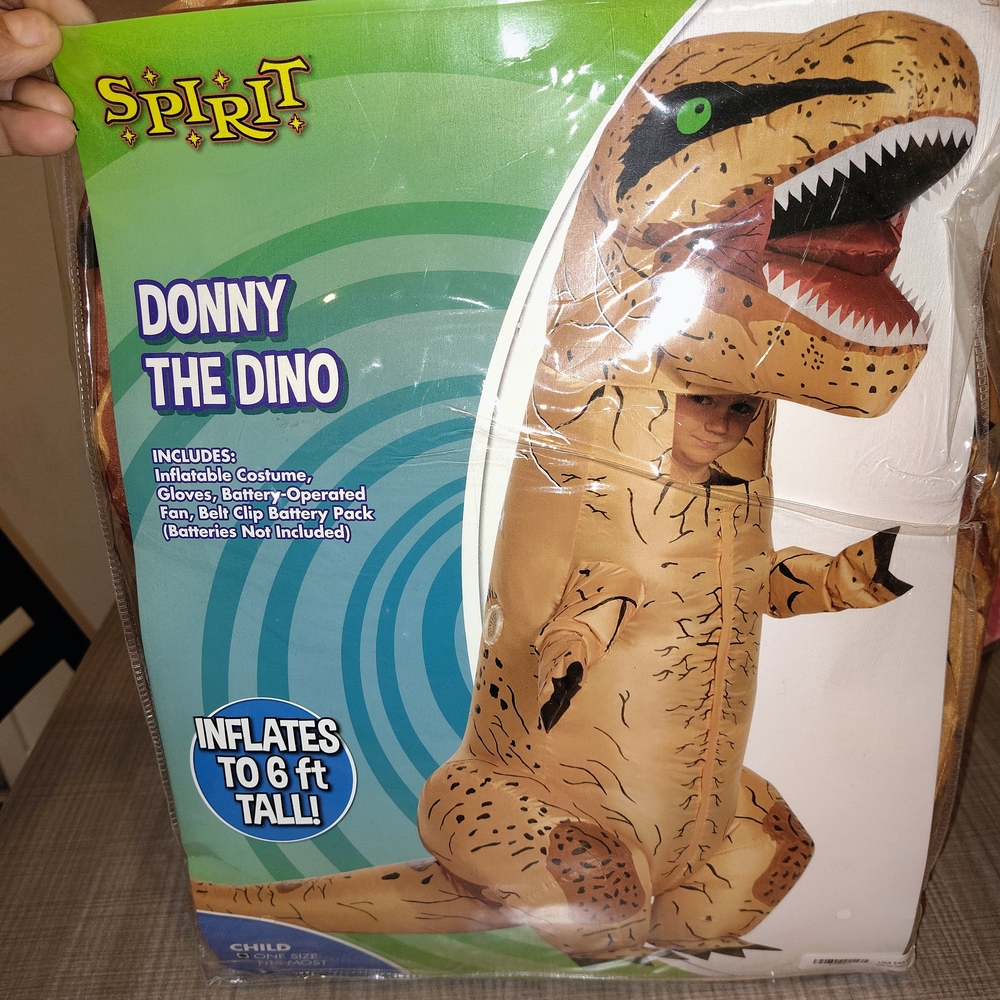 Spirit Inflatable Dinosaur Costume - Brown